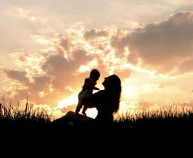 mother-baby-sunset